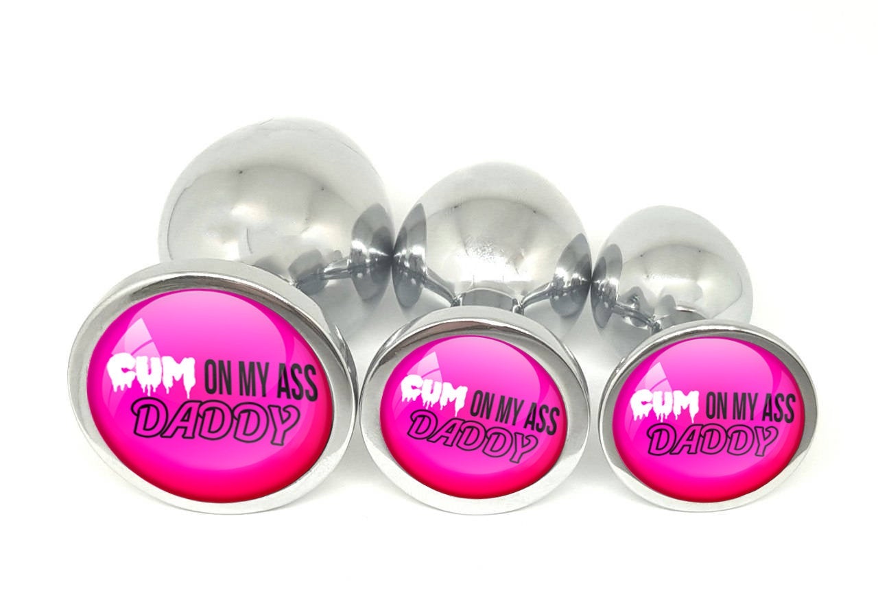 Cum On My Ass Daddy Pink Butt Plug Plug Emporium Cum On My Ass Daddy Pink Butt Plug Plug Emporium