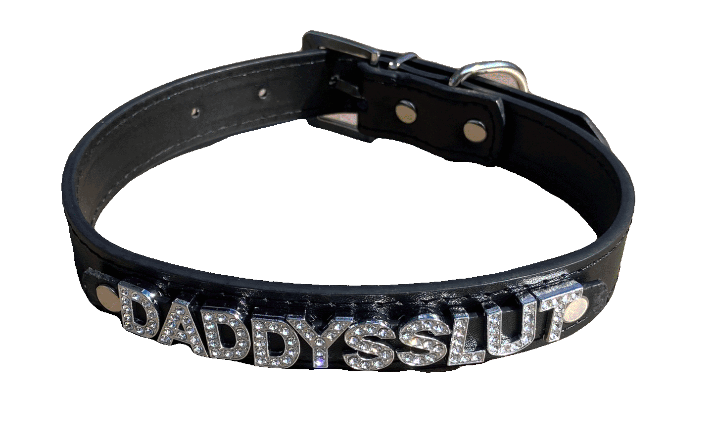 Daddy's Slut • Rhinestone Collar • Choose Your Color