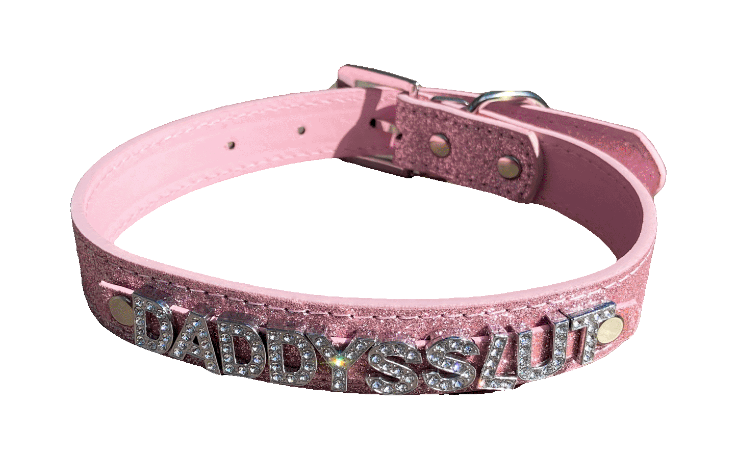 Daddy's Slut • Rhinestone Collar • Choose Your Color