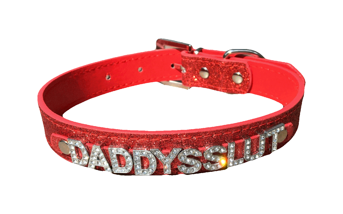Daddy's Slut • Rhinestone Collar • Choose Your Color