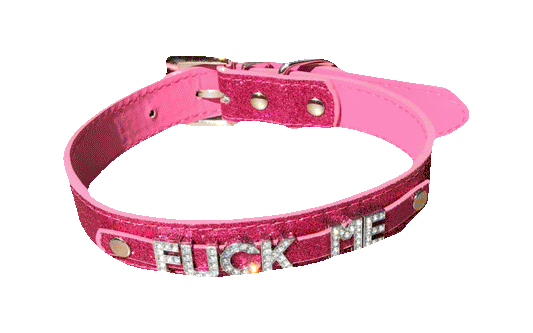 Fuck Me • Rhinestone Collar • Choose Your Color