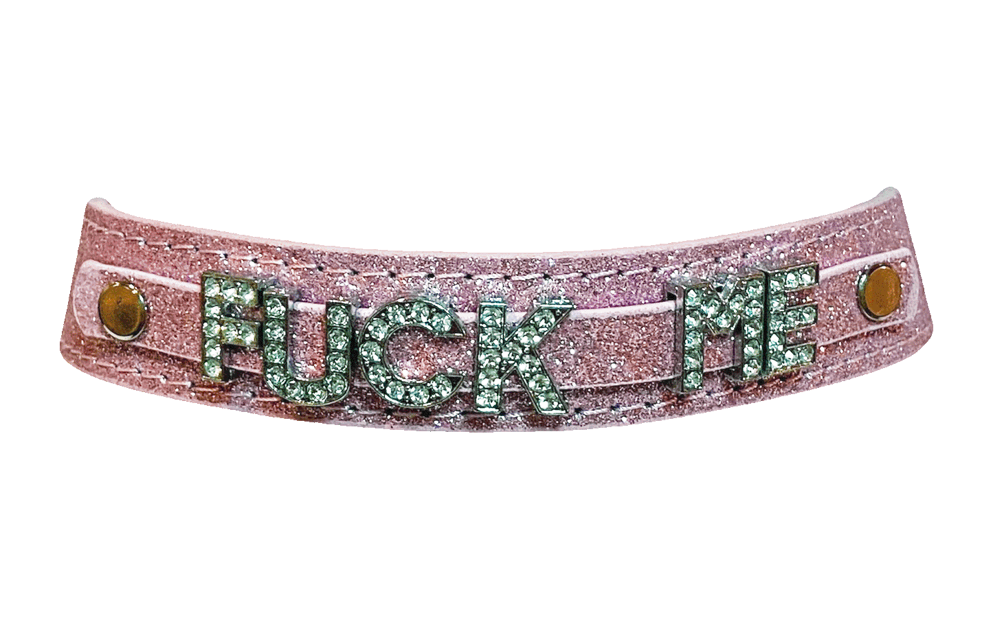 Fuck Me • Rhinestone Collar • Choose Your Color