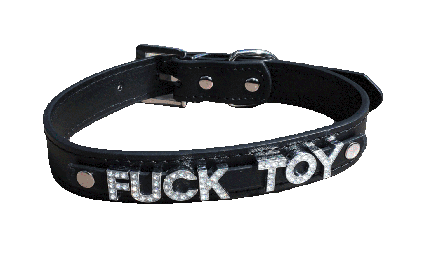 Fuck Toy • Rhinestone Collar • Choose Your Color