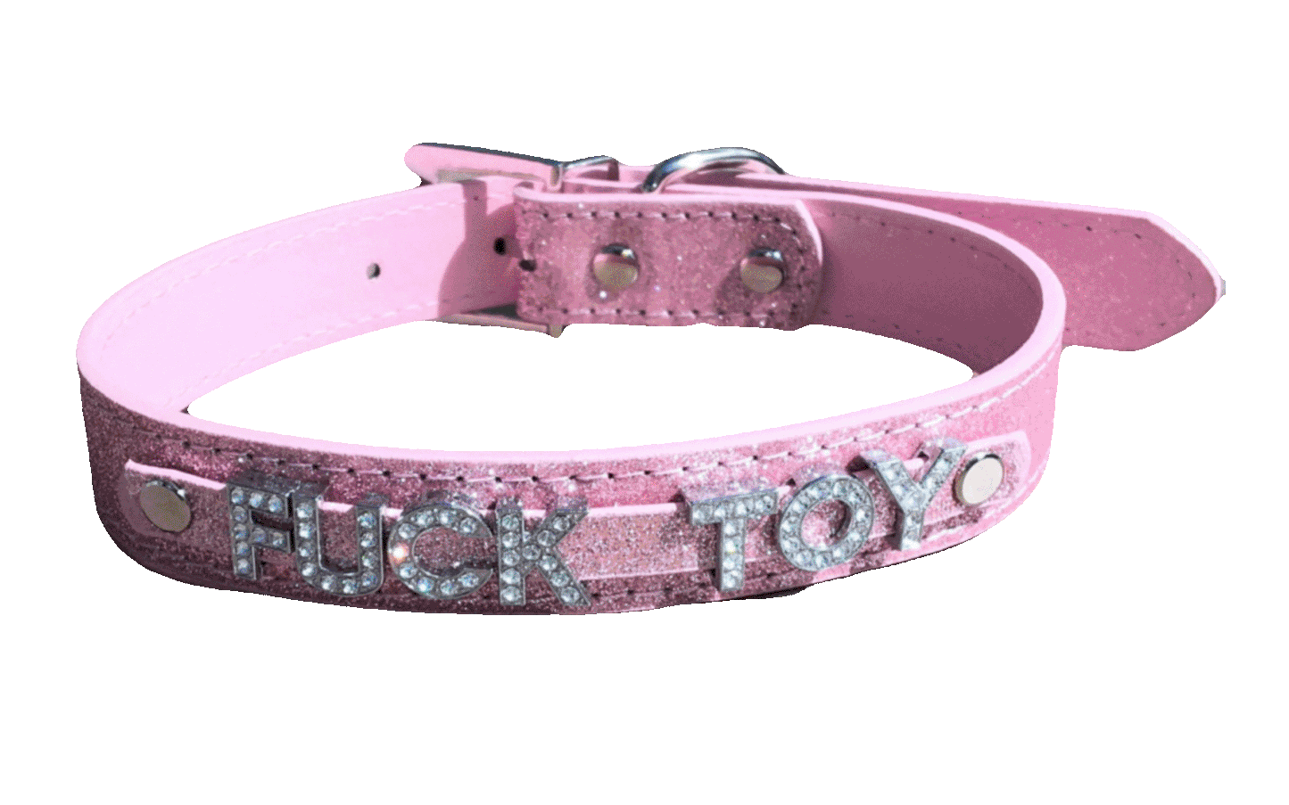 Fuck Toy • Rhinestone Collar • Choose Your Color