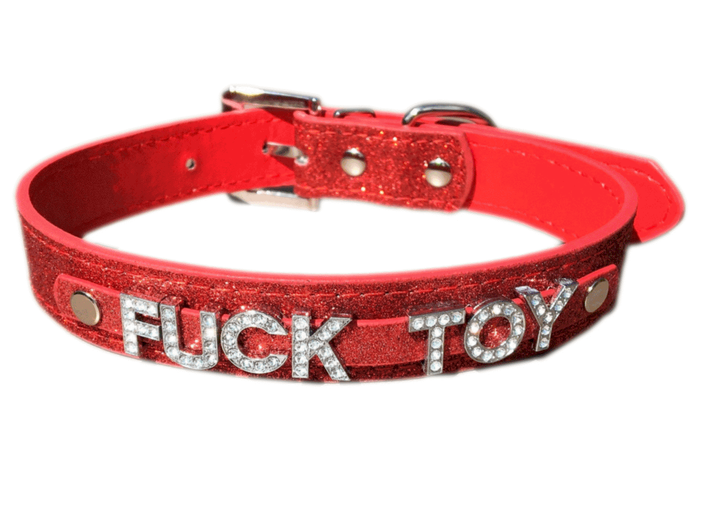 Fuck Toy • Rhinestone Collar • Choose Your Color