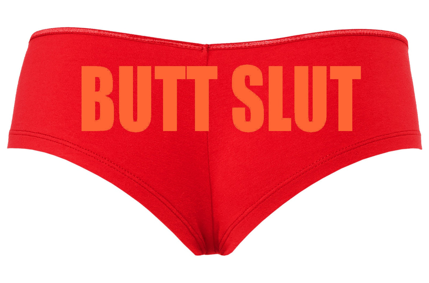 Butt Slut • Red Boyshorts • Choose Your Color Text