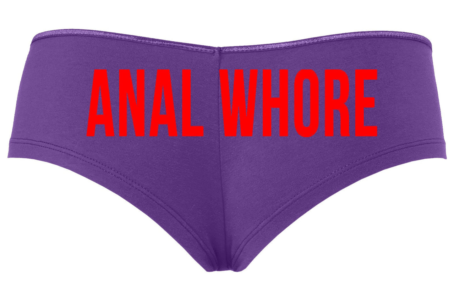Anal Whore • Purple Boyshorts • Choose Your Color Text