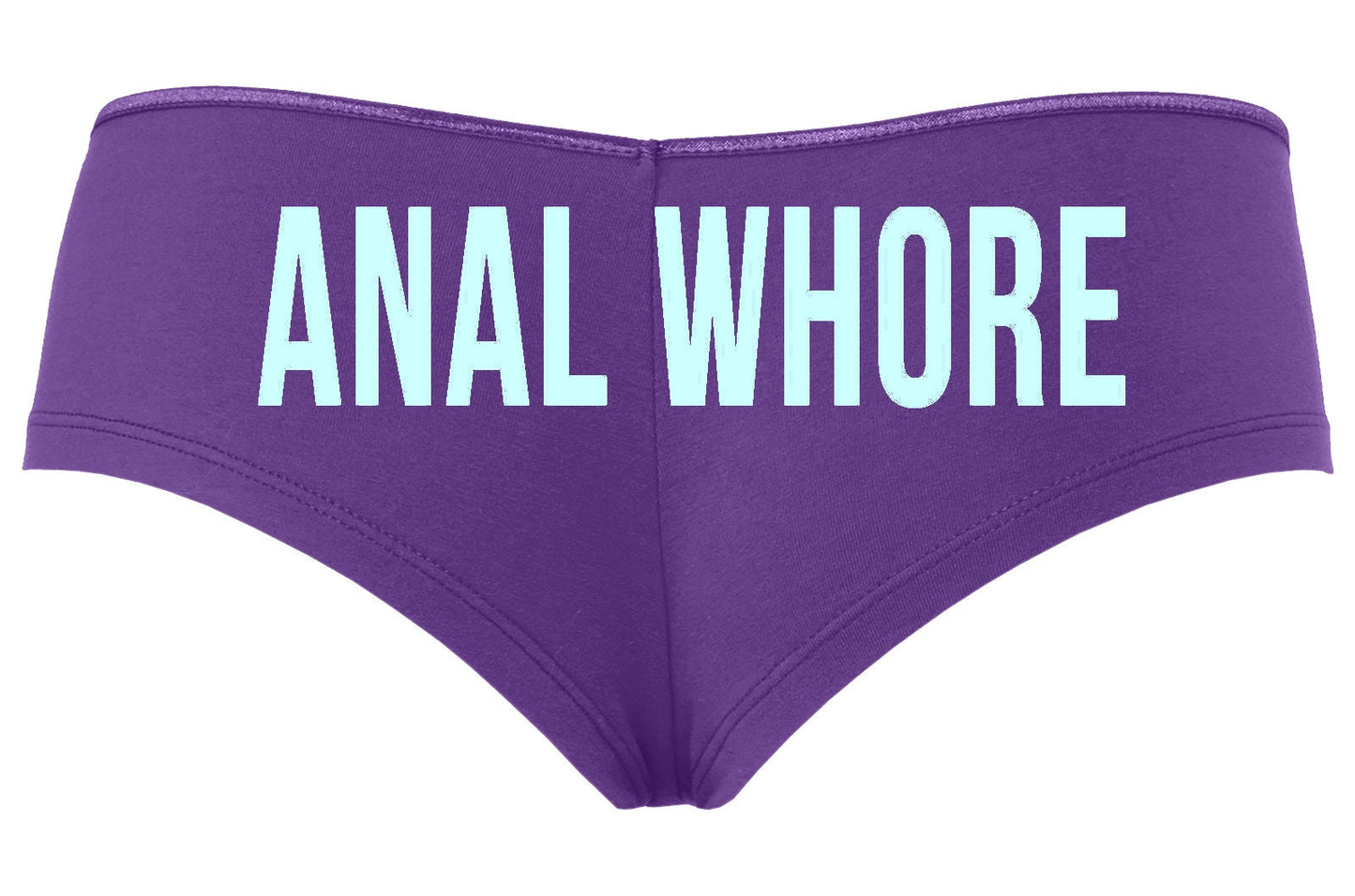Anal Whore • Purple Boyshorts • Choose Your Color Text