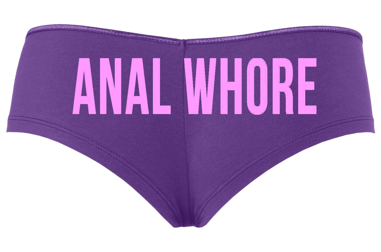 Anal Whore • Purple Boyshorts • Choose Your Color Text