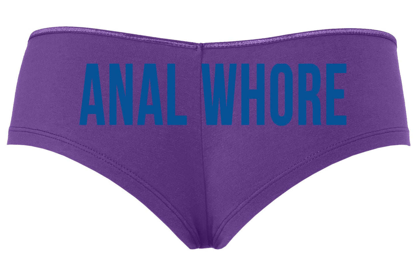 Anal Whore • Purple Boyshorts • Choose Your Color Text