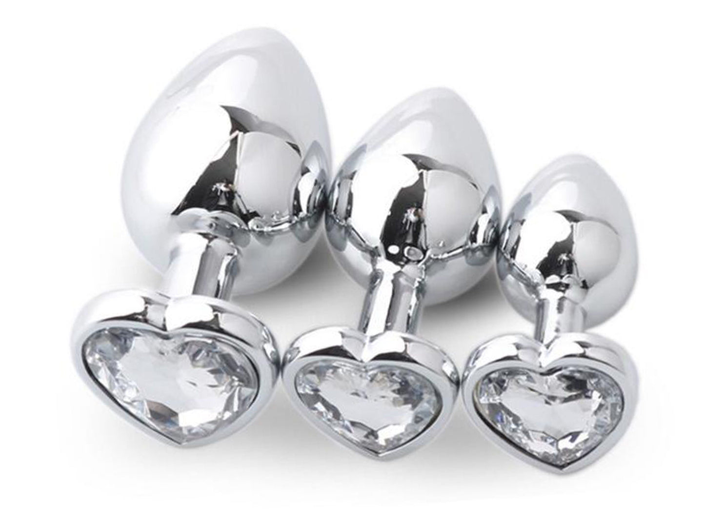 Clear • Heart Crystal • Butt Plug