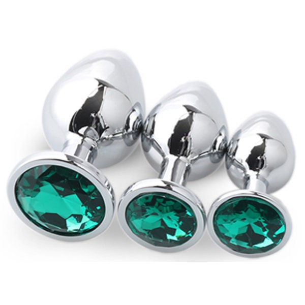 Emerald Green Round Crystal Butt Plug Plug Emporium Emerald Green Round Crystal Butt Plug Plug Emporium