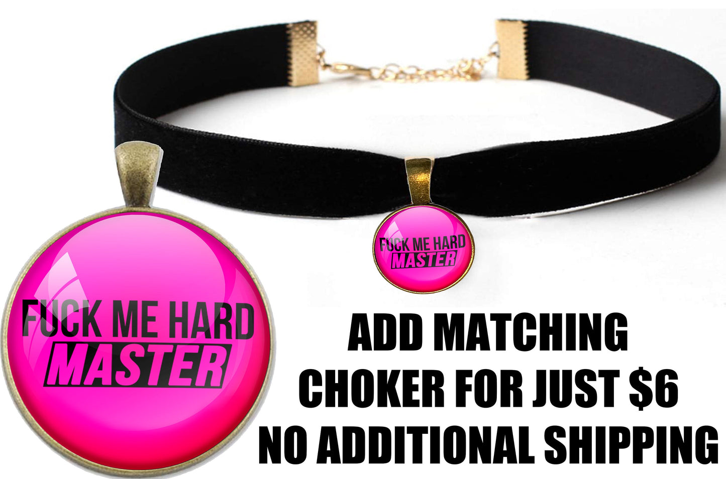 Fuck Me Hard, Master • Hot Pink & Black • Butt Plug