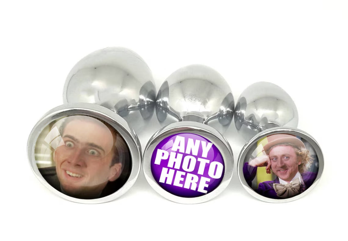 Personalized Custom Image Butt Plug Your Choice