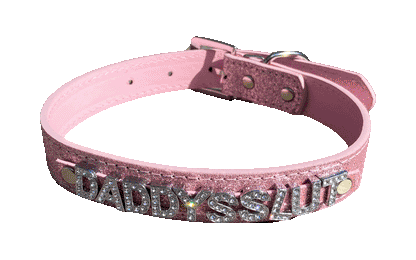 Daddy's Slut • Rhinestone Collar • Choose Your Color