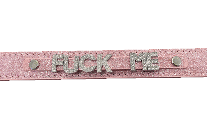 Fuck Me • Rhinestone Collar • Choose Your Color
