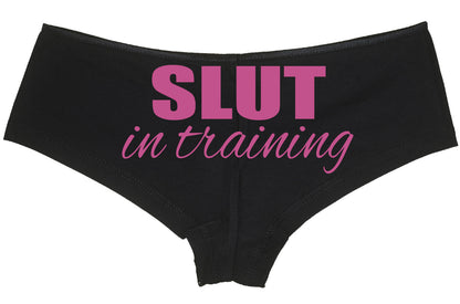 SLUT IN TRAINING owned slave boy short panty Panties boyshort color choices sexy funny rude collar collared neko pet play Kitten cgl Daddy's