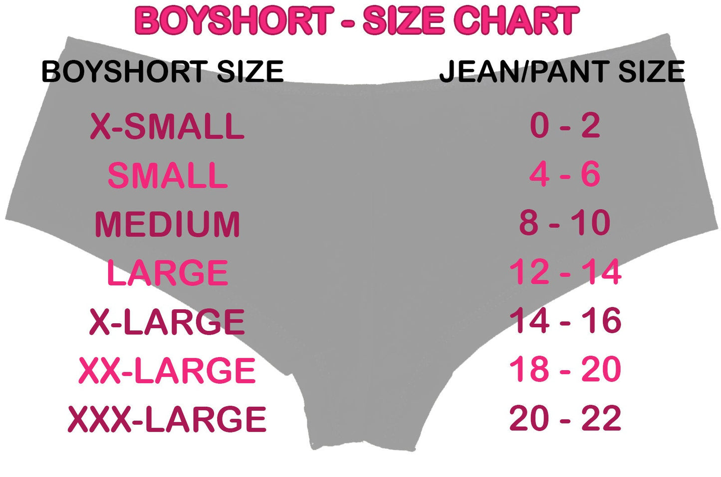 Butt Slut • Red Boyshorts • Choose Your Color Text