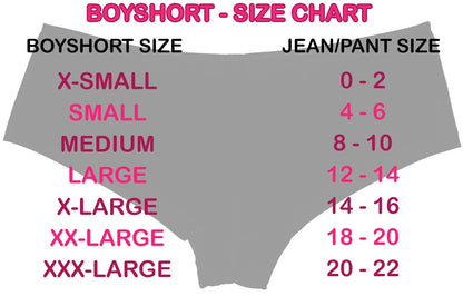 Anal Whore • Hot Pink Boyshorts • Choose Your Color Text