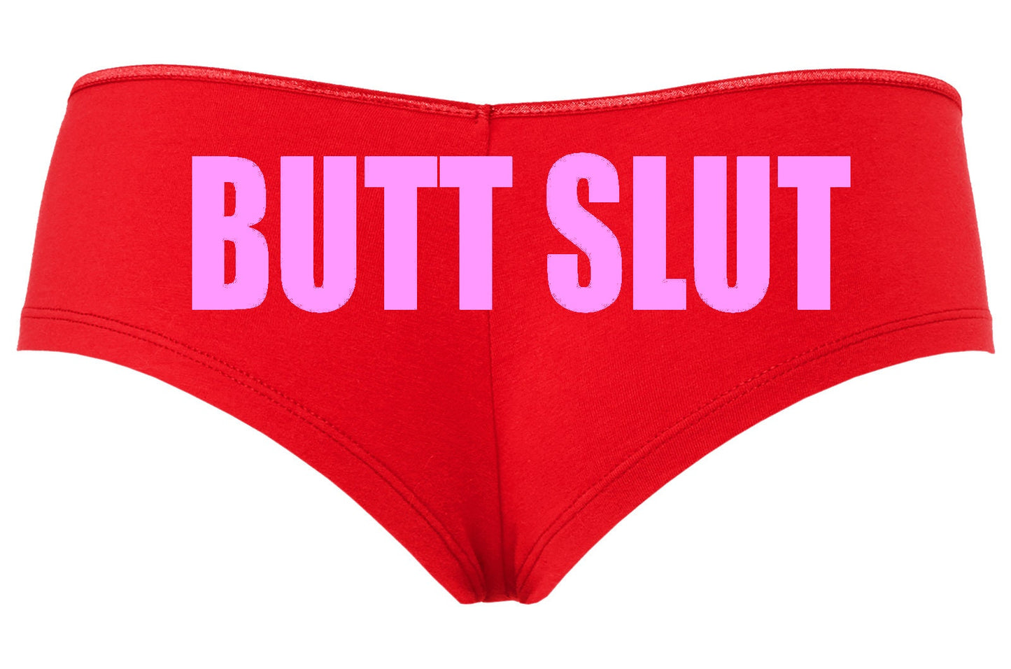Butt Slut • Red Boyshorts • Choose Your Color Text