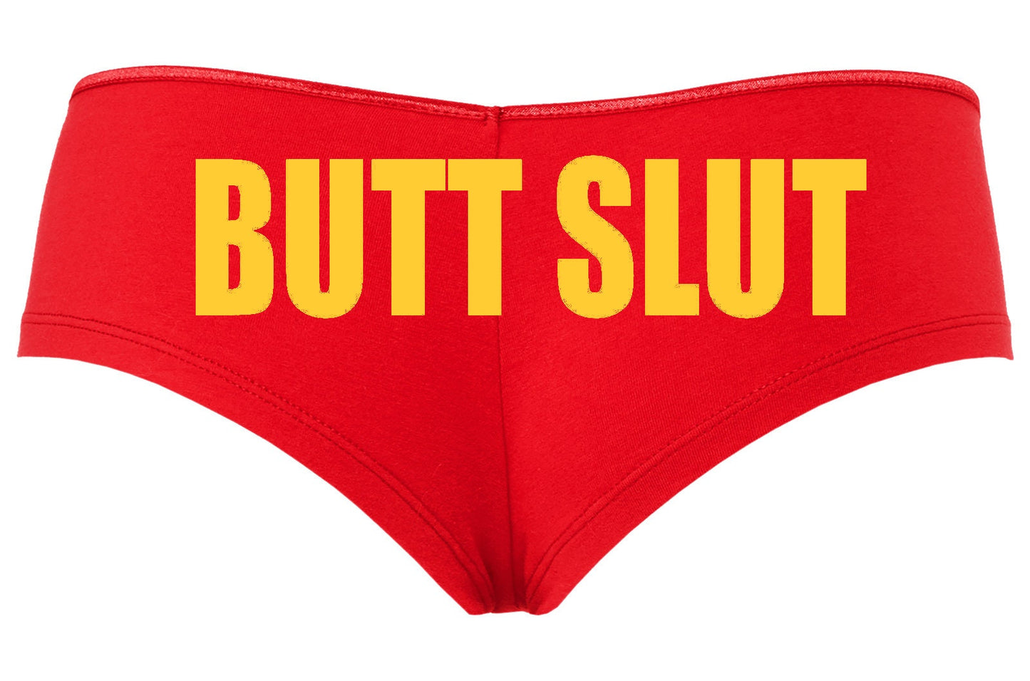 Butt Slut • Red Boyshorts • Choose Your Color Text