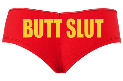 Butt Slut • Red Boyshorts • Choose Your Color Text