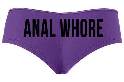 Anal Whore • Purple Boyshorts • Choose Your Color Text
