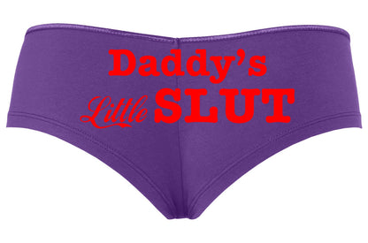 Daddy's Little Slut  • Purple • Boyshorts  • Choose Your Color Text