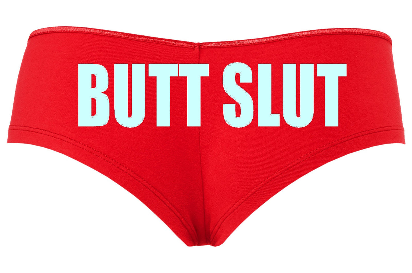 Butt Slut • Red Boyshorts • Choose Your Color Text