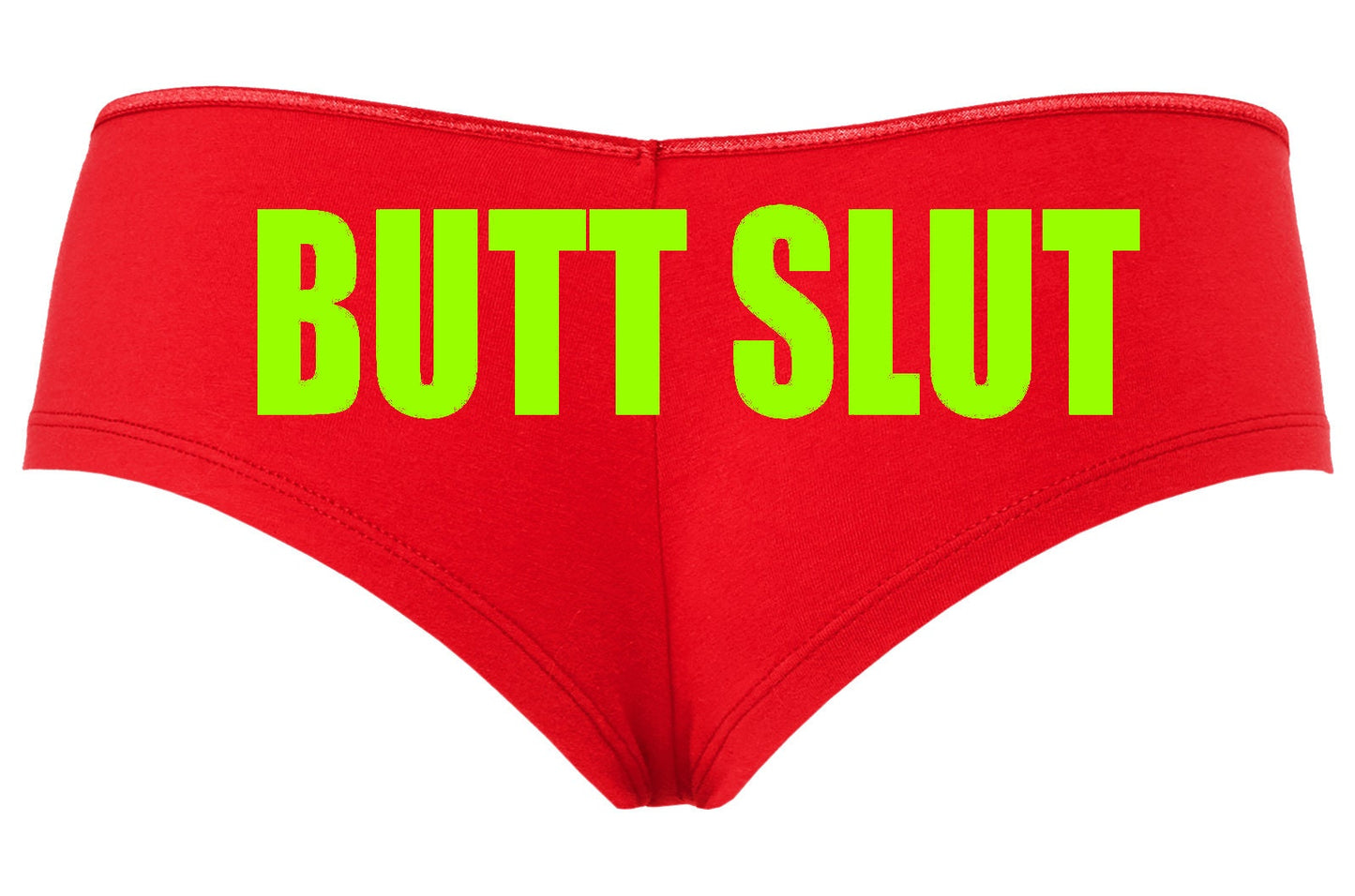 Butt Slut • Red Boyshorts • Choose Your Color Text