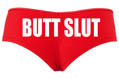Butt Slut • Red Boyshorts • Choose Your Color Text