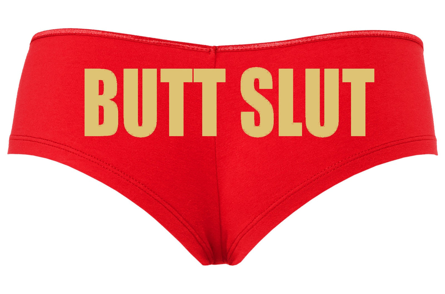 Butt Slut • Red Boyshorts • Choose Your Color Text