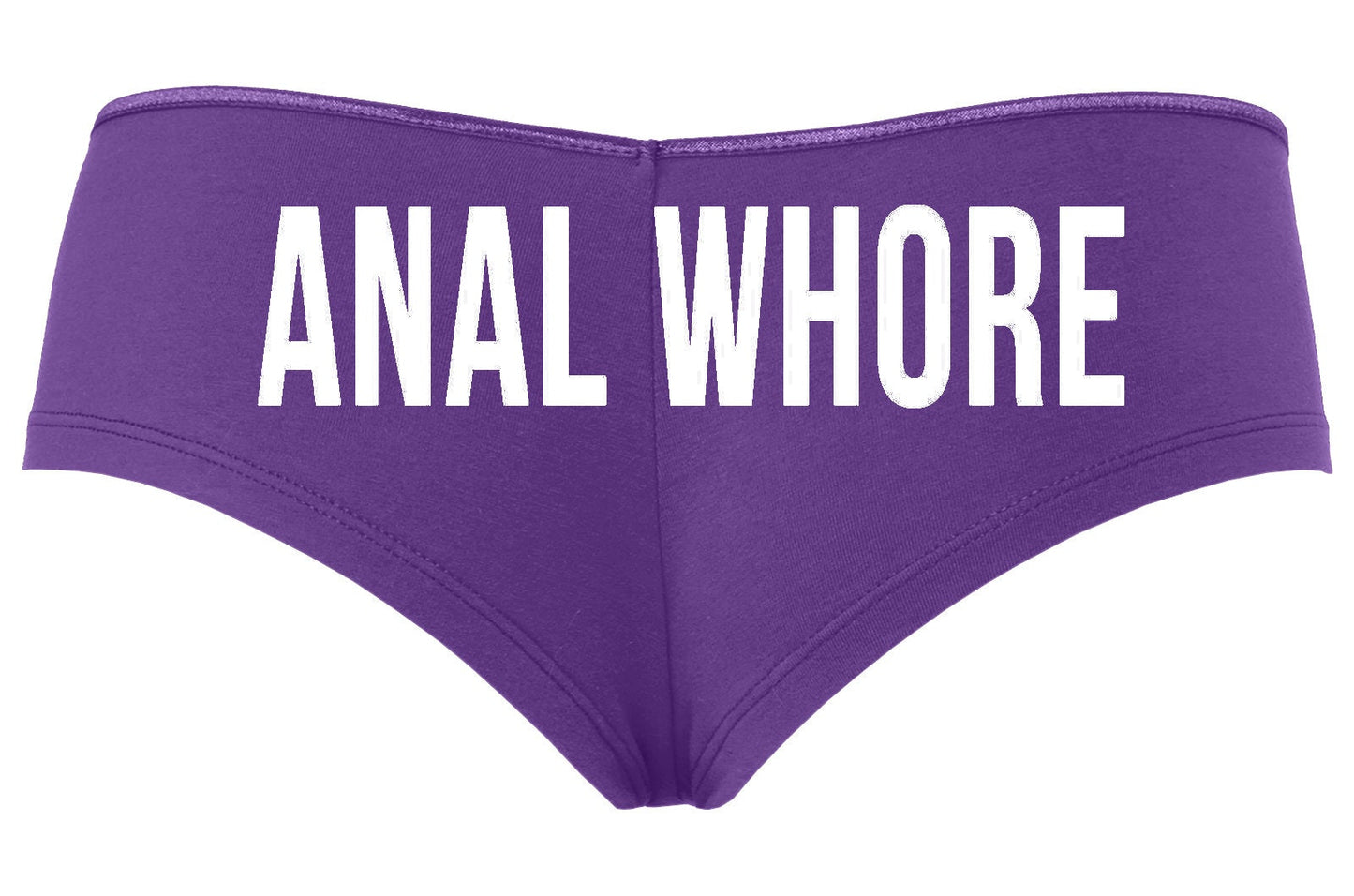Anal Whore • Purple Boyshorts • Choose Your Color Text