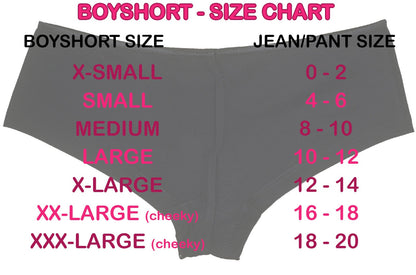 Pick a Hole, Master • Black Boyshorts • Choose Your Color Text