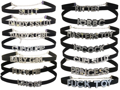 Rhinestone Choker Necklace  • Choose Design