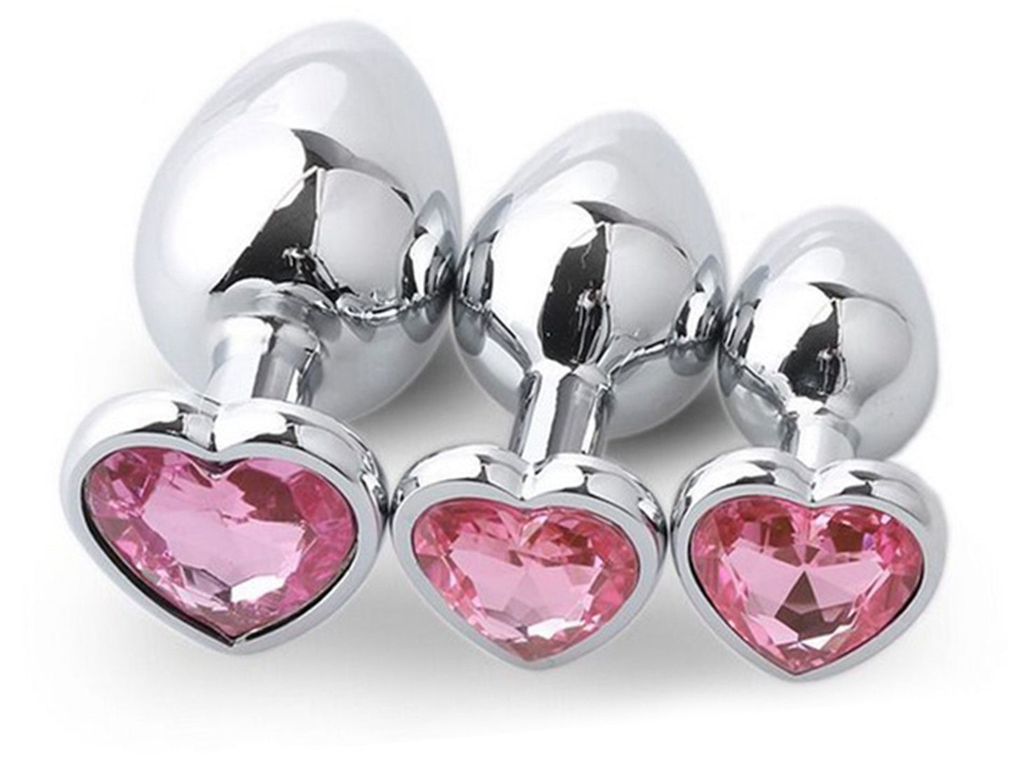 Light Pink • Heart Crystal • Butt Plug