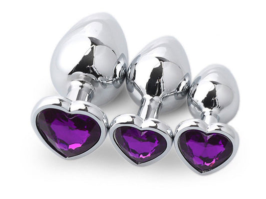 Amethyst • Heart Crystal • Butt Plug