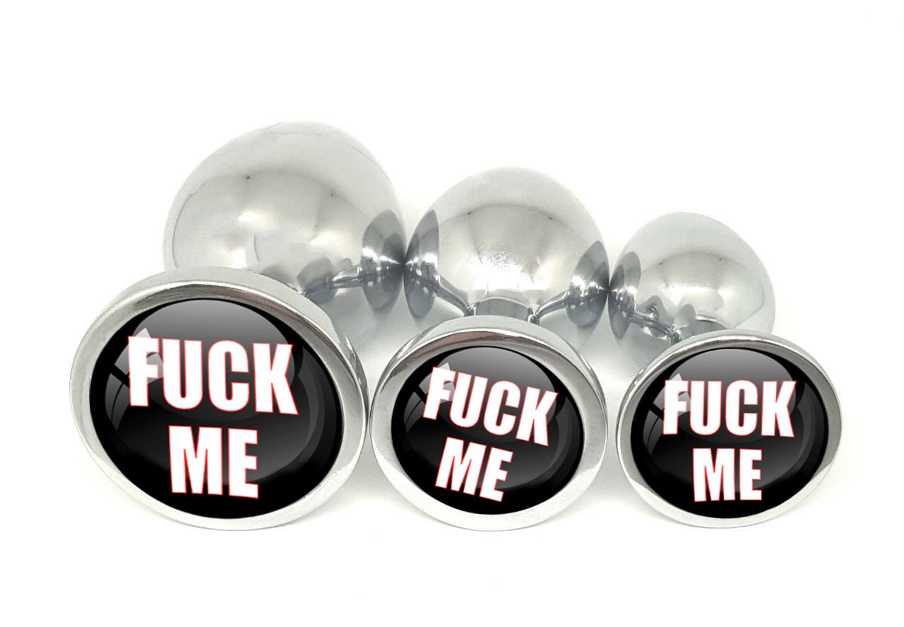 Fuck Me • Black & White • Butt Plug