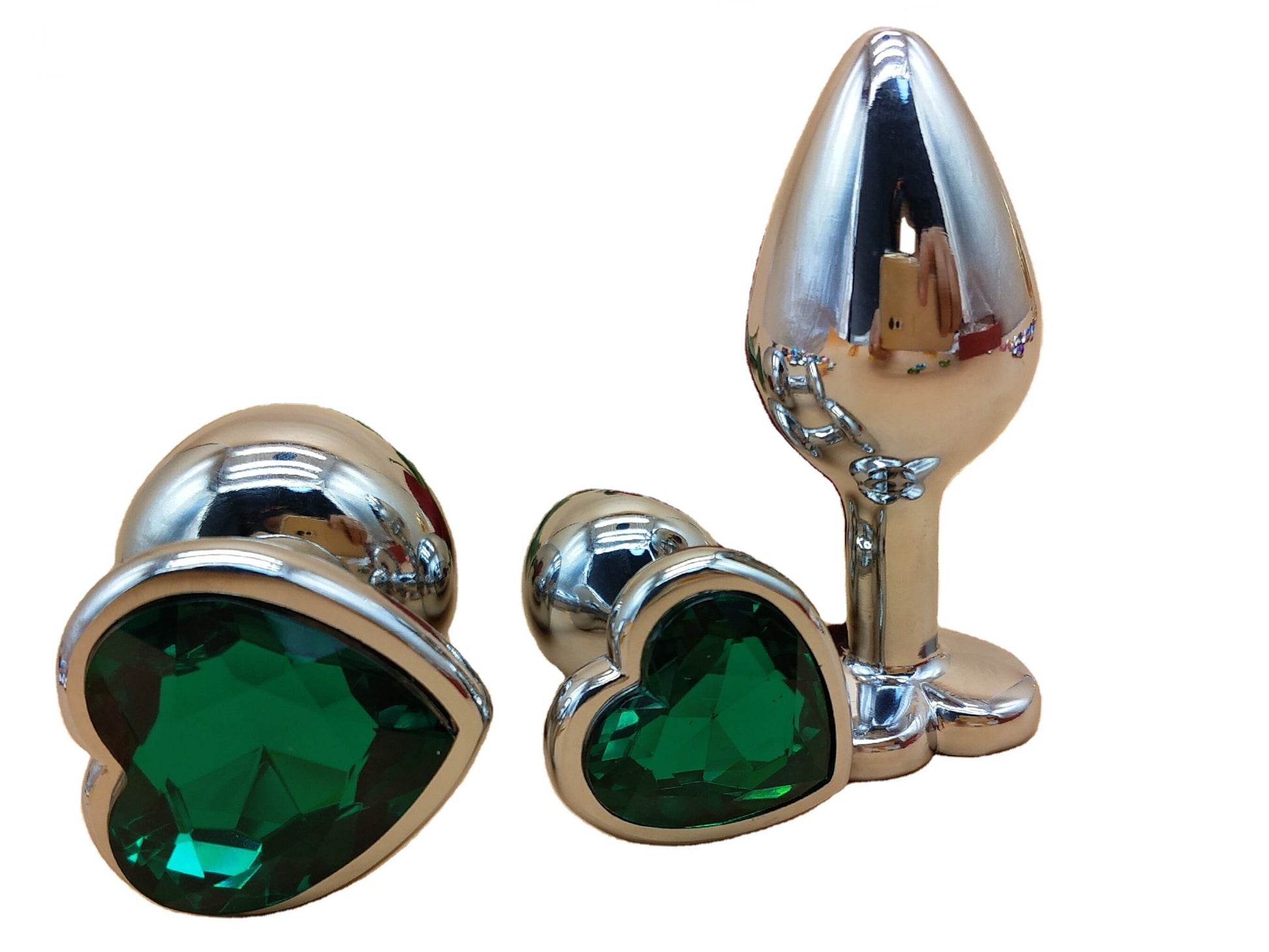 Emerald Green Heart Crystal Butt Plug Plug Emporium Emerald Green Heart Crystal Butt Plug Plug Emporium