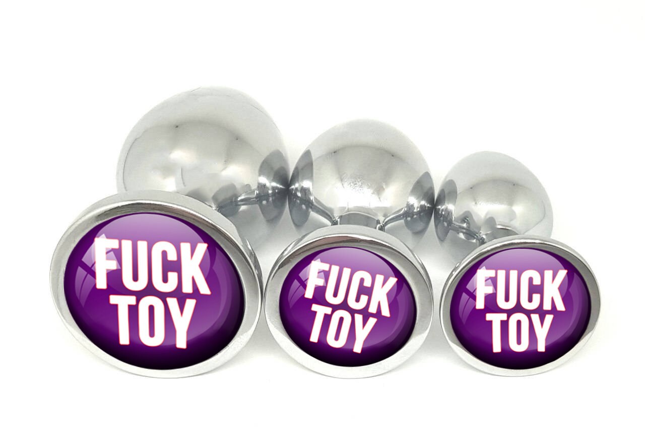 Purple FUCK TOY Anal Plug Butt Plug in 3 sizes - BDSM Vixen Sissy Cuckold Daddys Girl ddlg cglg Hotwife Hot Wife Shared Collared Owned Whore