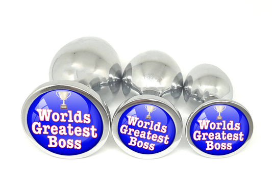 World's Greatest Boss • Gag Gift • Butt Plug