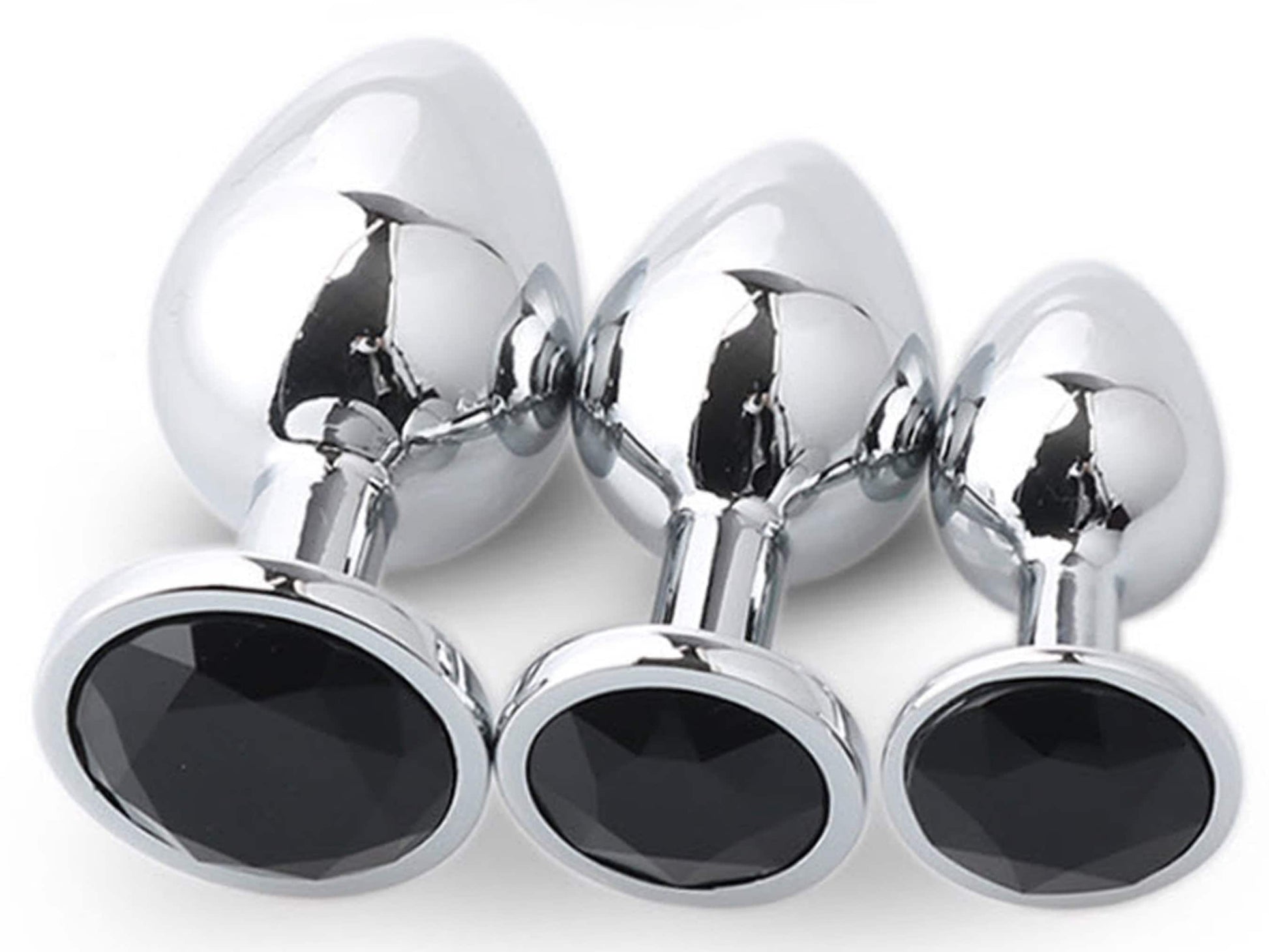 Black Round Crystal Butt Plug Plug Emporium Black Round Crystal Butt Plug Plug Emporium