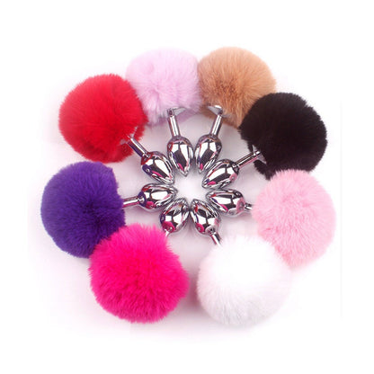Purple Bunny Tail Butt Plug