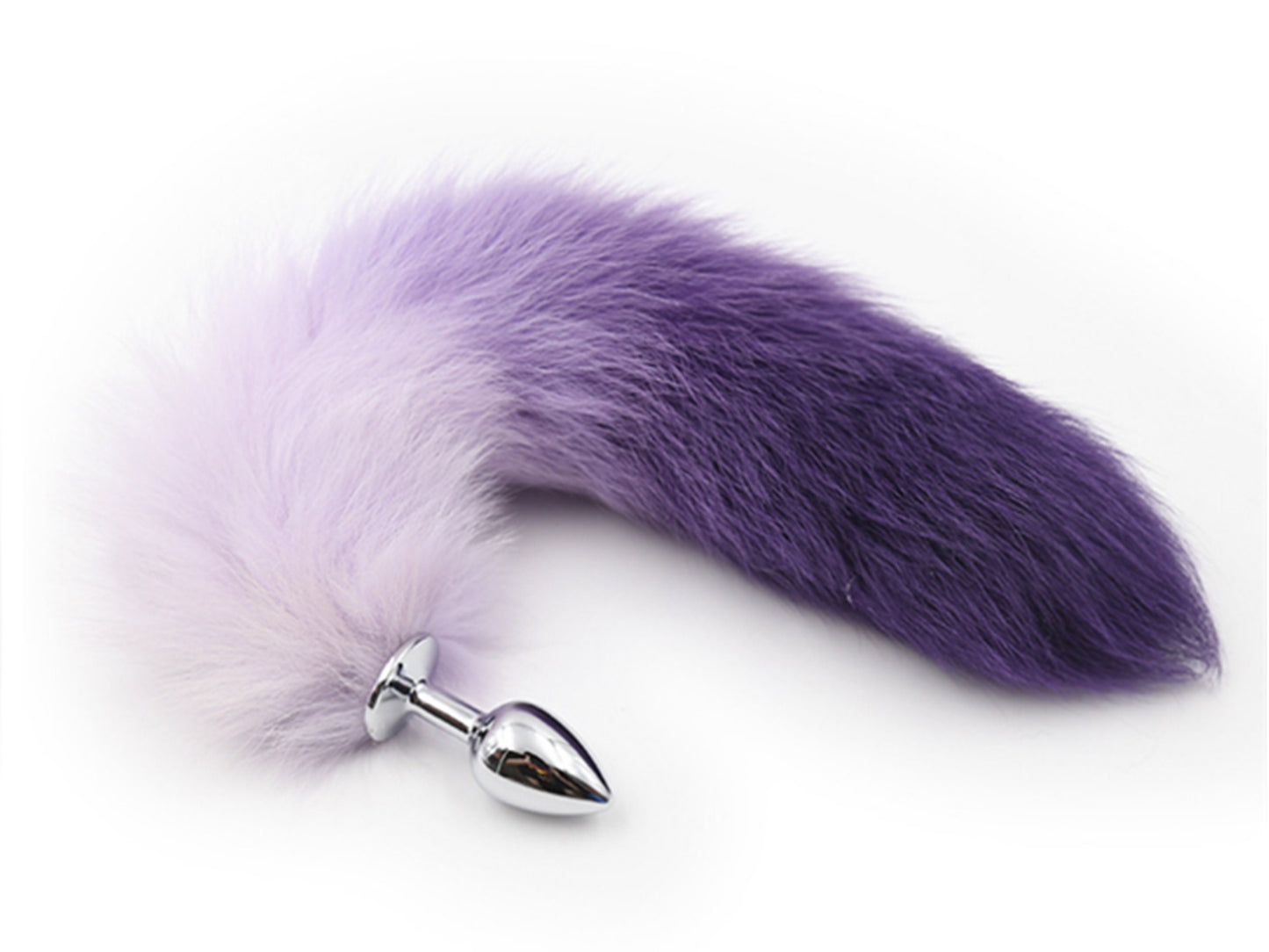 Purple Fox Tail Butt Plug • 16 Inch Tail