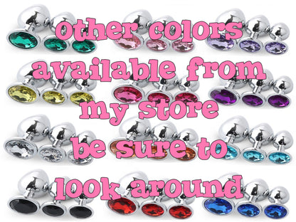 Light Pink • Round Crystal • Butt Plug