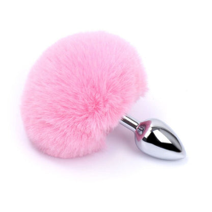 Light Pink Bunny Tail Butt Plug