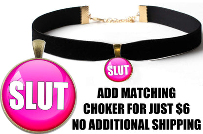 SLUT Anal Plug PINK Butt Plug 3 sizes BDSM Vixen Sissy Cuckold Daddys Girl ddlg cglg Hotwife Hot Wife Lifestyle Shared Collared Bold whore
