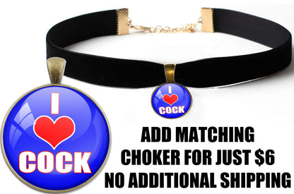 I ❤️ Cock • Blue • Butt Plug