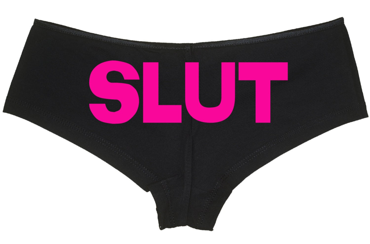 SLUT show your slutty side hen party bachelorette boy short panty panties boyshort sexy funny party rude bdsm ddlg cgl owned shared hotwife