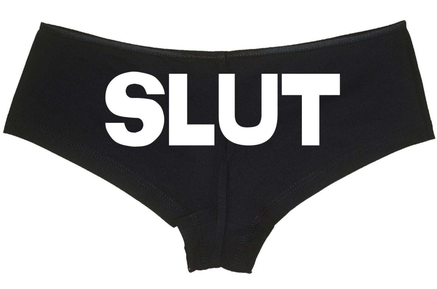 SLUT show your slutty side hen party bachelorette boy short panty panties boyshort sexy funny party rude bdsm ddlg cgl owned shared hotwife